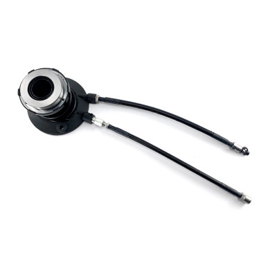 Tremec T56 Transmission using an OEM-style LS7 Slave Cylinder Flexible Clutch Feed Line and Remote Bleed Line HEL Stainless Steel Braided