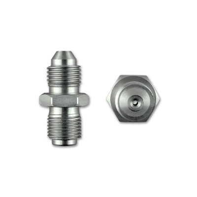 7/16" x 20 UNF (-4 AN JIC) to 7/16" x 24 Restricted Male to Male Adapter
