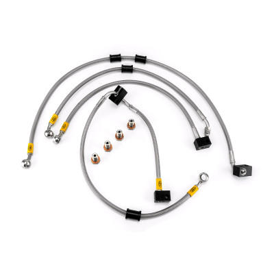 Kawasaki Z1000 ABS 2014-2023 Flexible ABS Replacement Brake Lines HEL Stainless Steel Braided