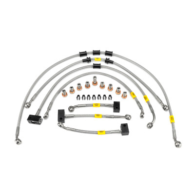 Yamaha MT-07 ABS 2021-2023 Flexible ABS Replacement Brake Lines HEL Stainless Steel Braided