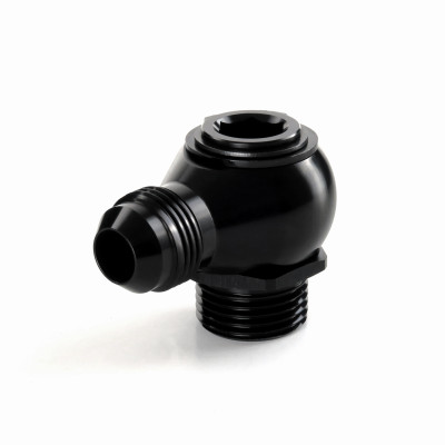 AN10 Low Profile Swivel Banjo Adapter with AN8 Hose End Fitting (Includes AN10 Banjo Bolt) HEL Aluminium