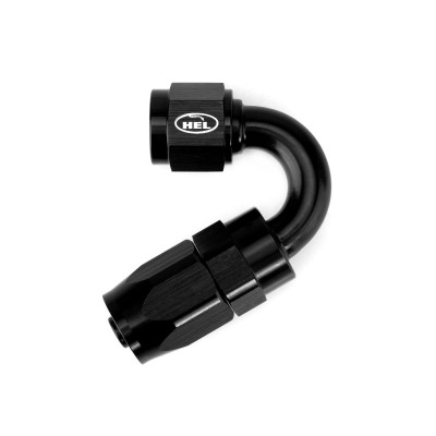 AN6 150 Degree Rubber Hose Fitting for Braided AN Rubber Lines