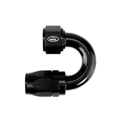 AN12 180 Degree Rubber Hose Fitting for Braided AN Rubber Lines